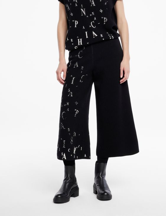Sarah Pacini Gaucho pants - scattered letters