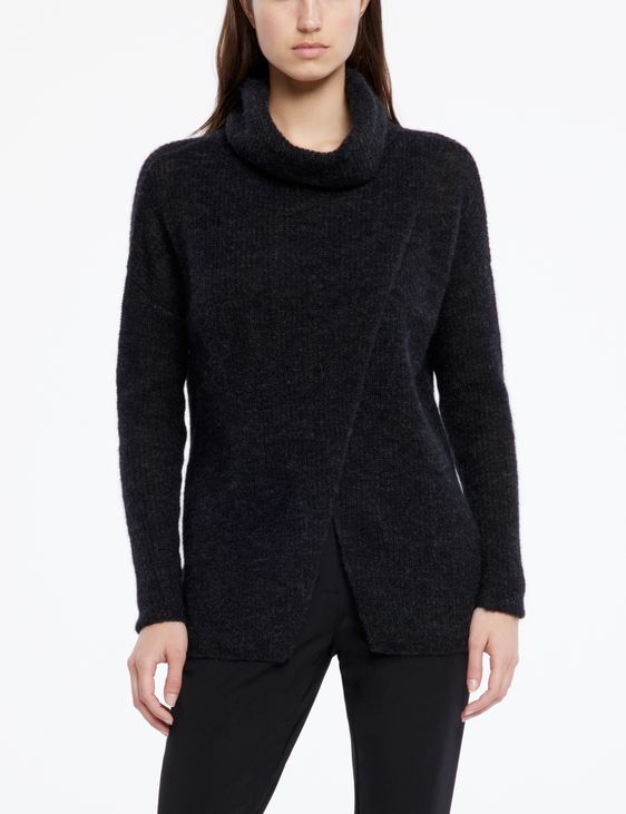 Sarah Pacini Crossover sweater - funnel neck
