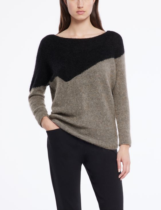Sarah Pacini Mohair-merino sweater - boatneck