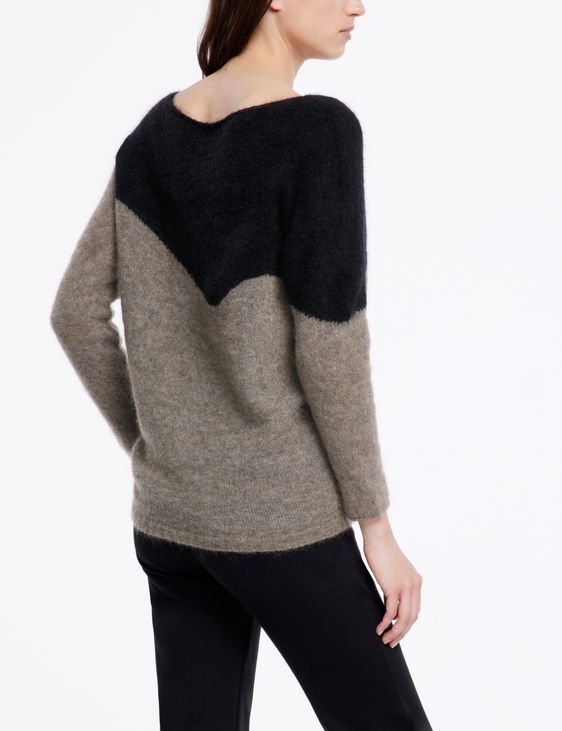 Sarah Pacini Mohair-merino sweater - boatneck
