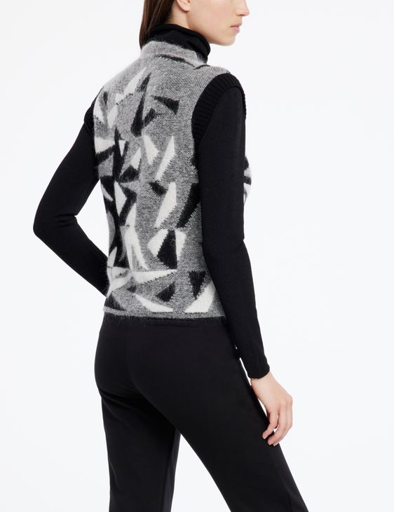 Sarah Pacini Jacquard sweater - sleeveless