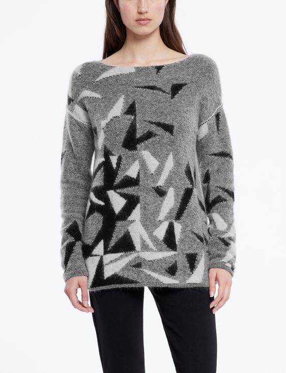 Sarah Pacini Long sweater - jacquard