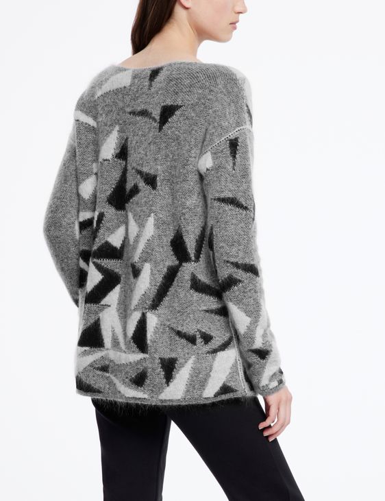 Sarah Pacini Long sweater - jacquard