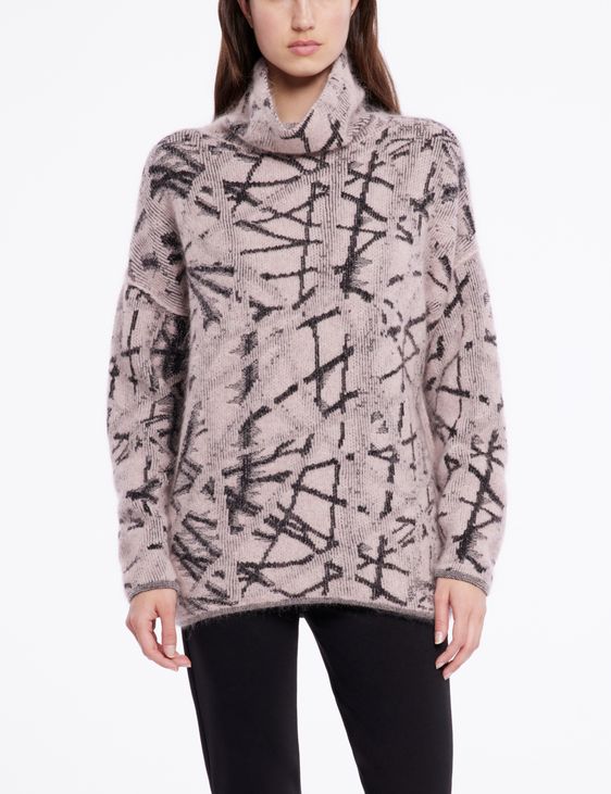 Sarah Pacini Soft sweater - crossing lines