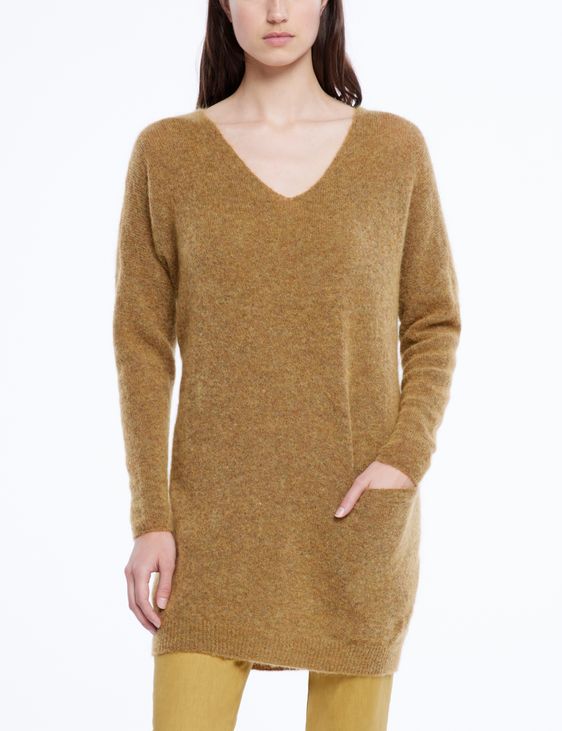 Sarah Pacini Mohair-merino sweater - V-neck