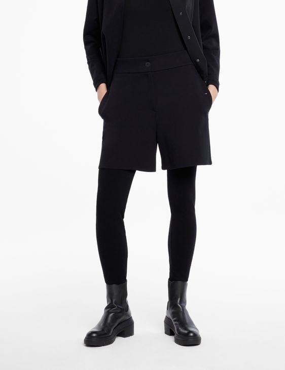 Sarah Pacini Jersey shorts - buttoned details