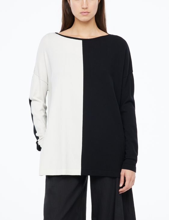 Sarah Pacini Long sweater - buttoned slit