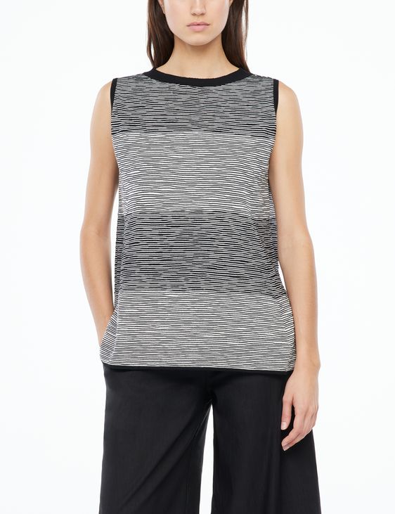 Sarah Pacini Textured sweater - sleeveless