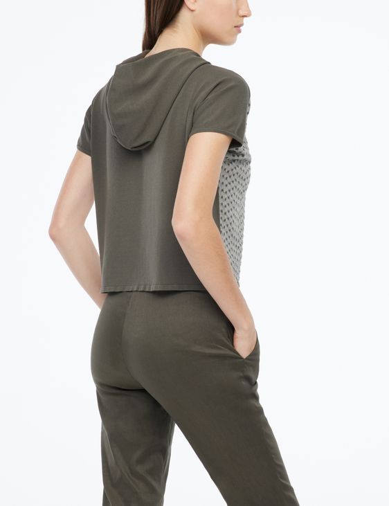 Sarah Pacini Hooded cardigan - micro pattern