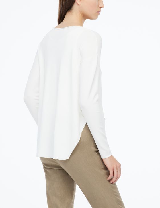 Sarah Pacini Langer Pullover - aufgesetzte Taschen
