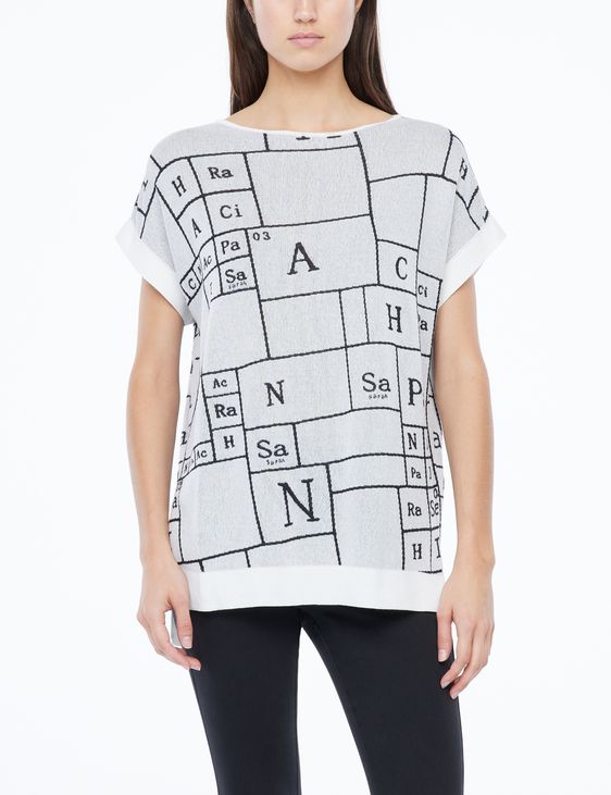 Sarah Pacini Long sweater - periodic table
