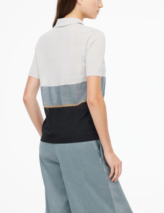 Sarah Pacini Mako cotton sweater - stripes