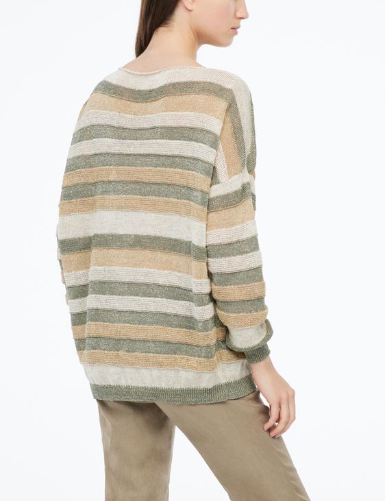 Sarah Pacini Long sweater - bayadere stripes