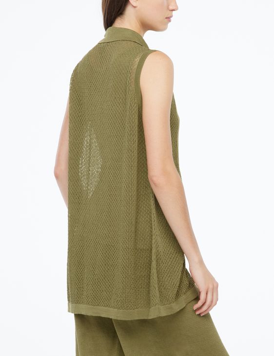Sarah Pacini Long shirt - moss stitch