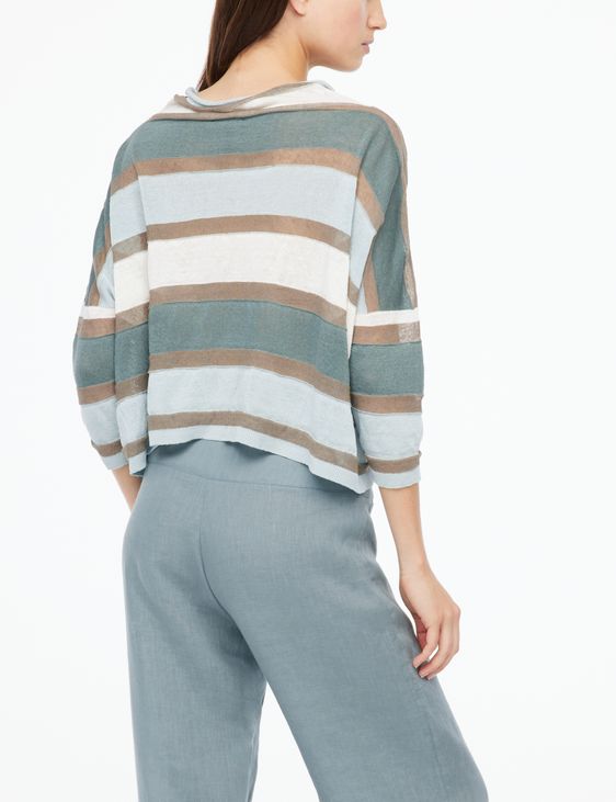 Sarah Pacini Graphic sweater - funnel neck