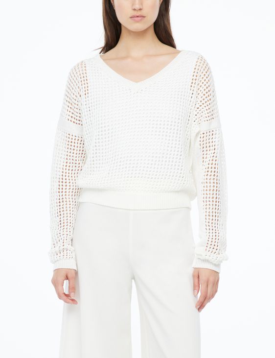Sarah Pacini Cotton sweater - V-neck