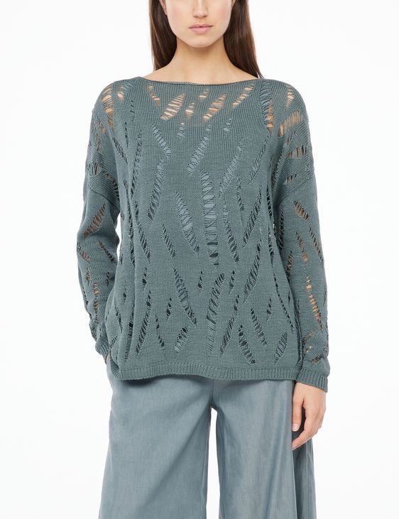 Sarah Pacini Cotton sweater - openwork