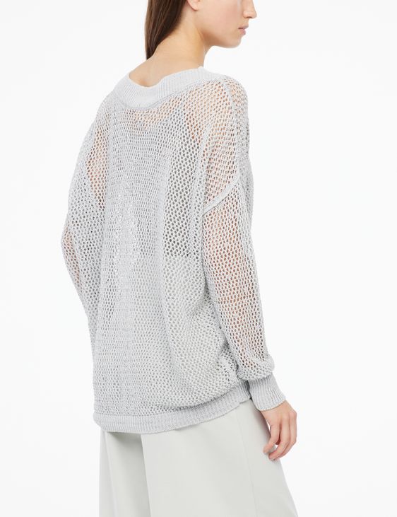 Sarah Pacini Long sweater - mesh knit