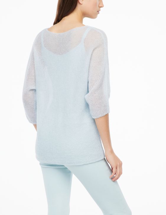 Sarah Pacini Ultra-light mohair sweater - half sleeves