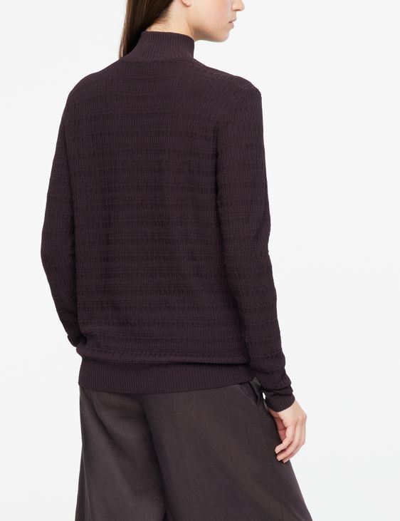 Sarah Pacini Long sweater - micropattern