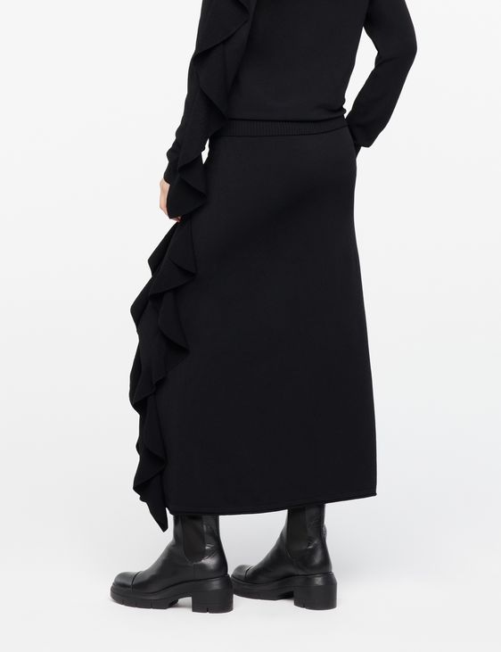 Sarah Pacini Knit skirt - ruffled details