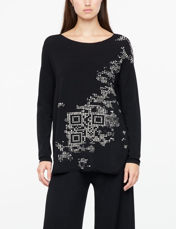 Sarah Pacini Long sweater - QR code