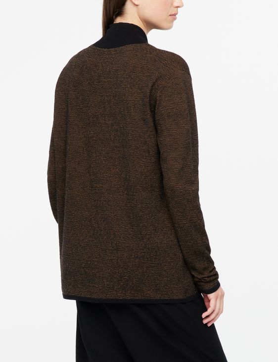 Sarah Pacini Sweater - heathered jacquard