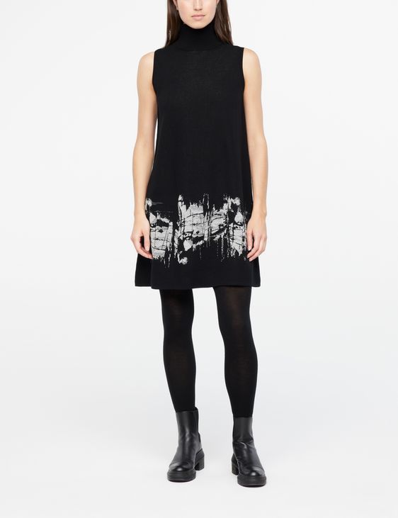 Sarah Pacini Knit dress - oxidized motif