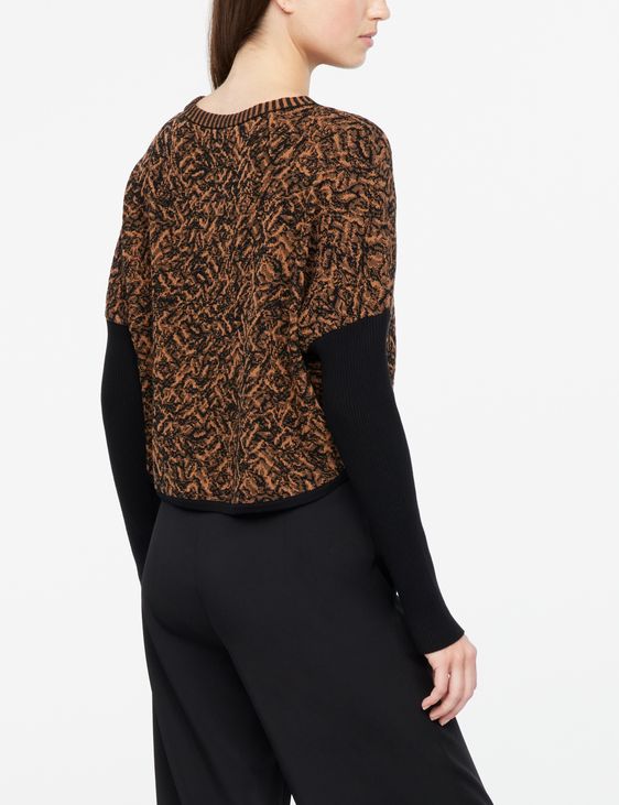 Sarah Pacini Cropped sweater - brocade