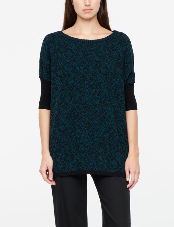 Sarah Pacini Sweater - brocade jacquard