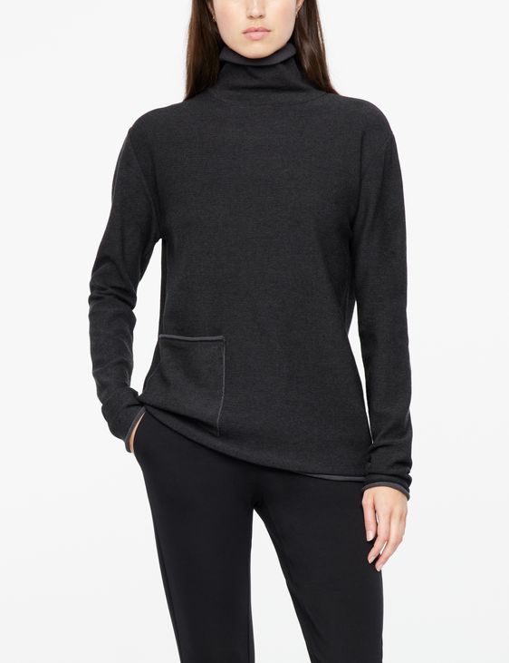 Sarah Pacini Chiné sweater - patch pocket