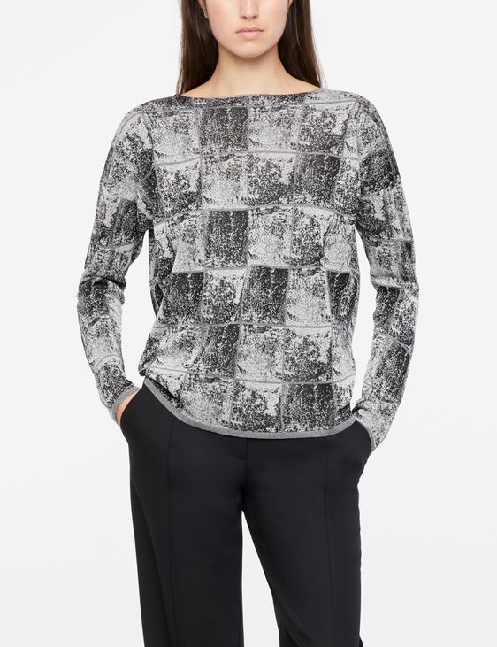 Sarah Pacini Checkerboard sweater - frosted