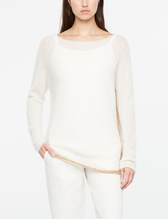 Sarah Pacini Zweifarbiger Pullover - langärmlig