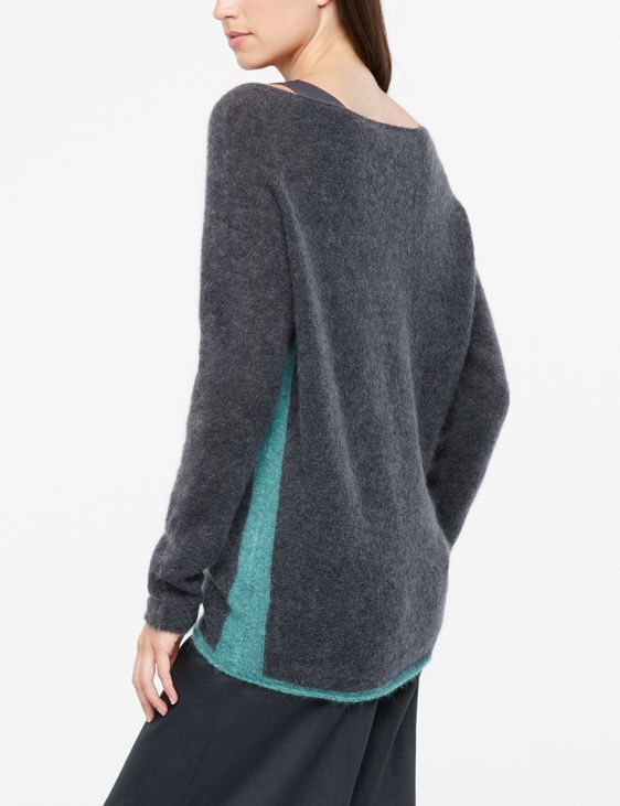 Sarah Pacini Zweifarbiger Pullover - langärmlig