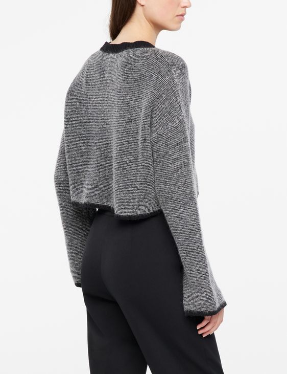 Sarah Pacini Cropped sweater - micropattern