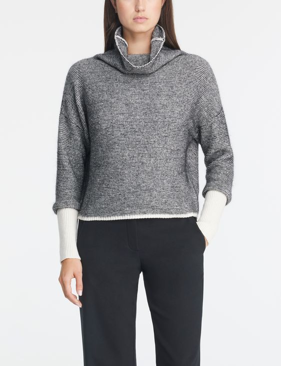 Sarah Pacini Jacquard sweater - ribbing