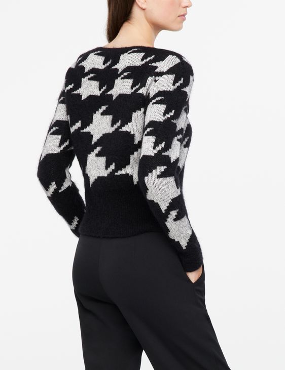 Sarah Pacini Sweater - houndstooth