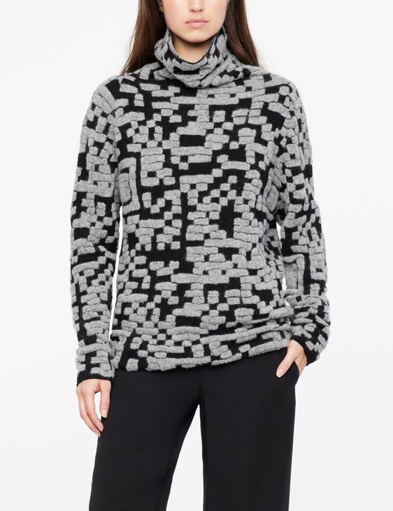 Sarah Pacini Textured sweater - QR code