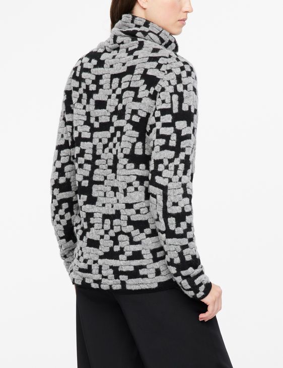 Sarah Pacini Texturierter Pullover - QR-Code