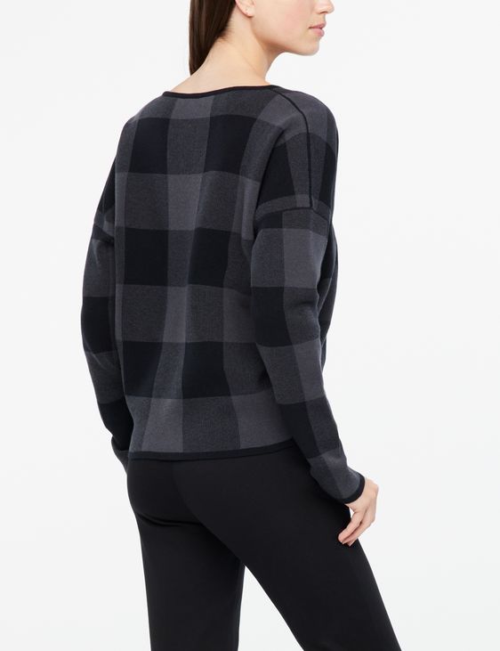 Sarah Pacini Plaid sweater - V-neck