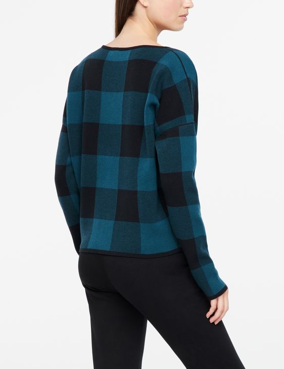 Sarah Pacini Plaid sweater - V-neck