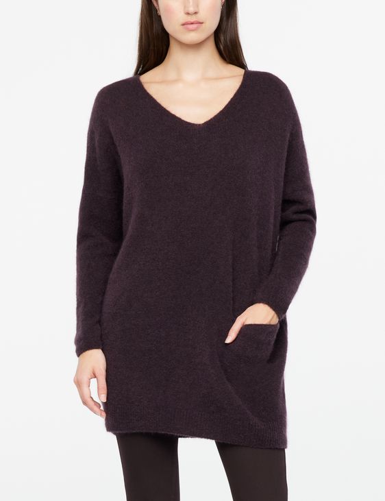 Sarah Pacini V-neck sweater - mohair-merino