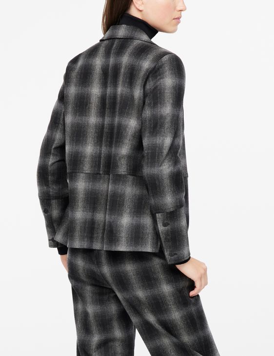 Sarah Pacini Jacket - checkered flannel
