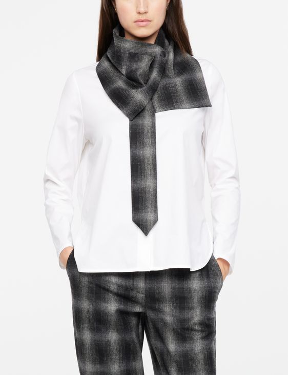Sarah Pacini Necktie - checkered flannel