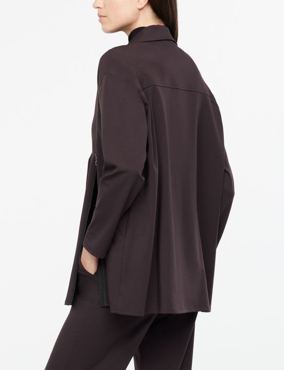 Sarah Pacini Gabardine jacket - Asymmetric