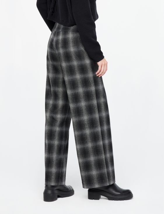 Sarah Pacini Pants - checkered flannel