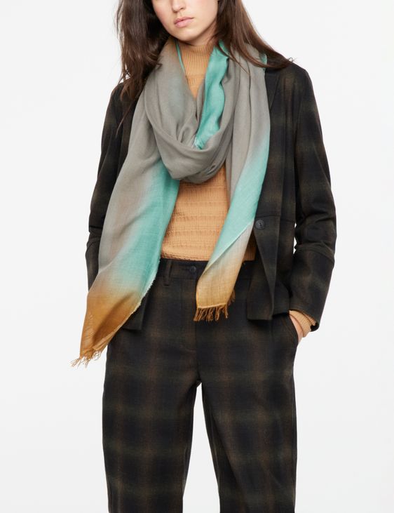 Sarah Pacini Modal-zijden sjaal - kleurovergang