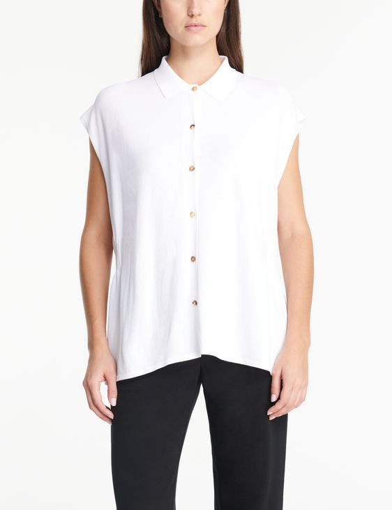 Sarah Pacini Sleeveless shirt - side slits