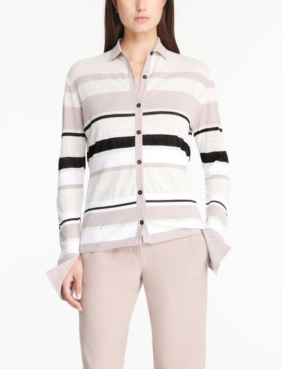 Sarah Pacini Striped shirt - translucent