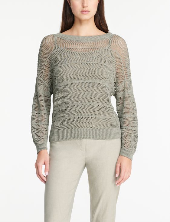 Sarah Pacini Mesh sweater - full sleeves